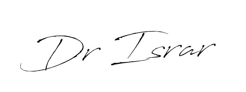 Design your own signature with our free online signature maker. With this signature software, you can create a handwritten (Antro_Vectra) signature for name Dr Israr. Dr Israr signature style 6 images and pictures png