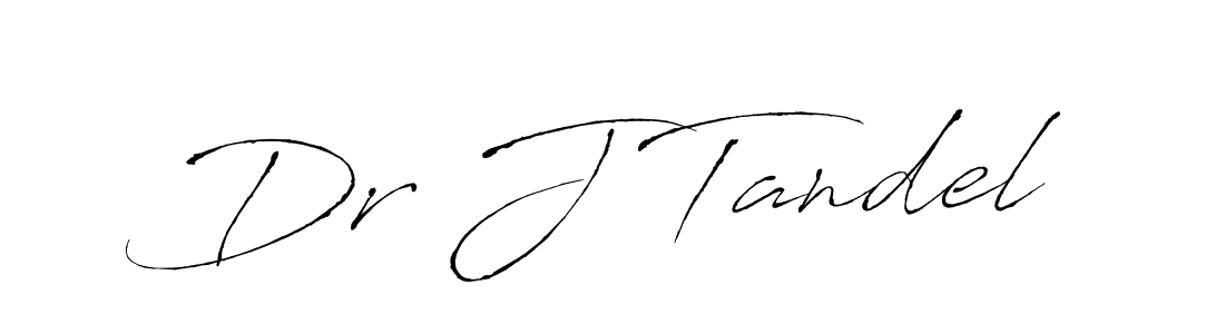 The best way (Antro_Vectra) to make a short signature is to pick only two or three words in your name. The name Dr J Tandel include a total of six letters. For converting this name. Dr J Tandel signature style 6 images and pictures png