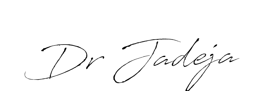 if you are searching for the best signature style for your name Dr Jadeja. so please give up your signature search. here we have designed multiple signature styles  using Antro_Vectra. Dr Jadeja signature style 6 images and pictures png