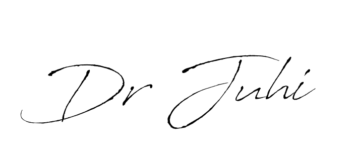Use a signature maker to create a handwritten signature online. With this signature software, you can design (Antro_Vectra) your own signature for name Dr Juhi. Dr Juhi signature style 6 images and pictures png