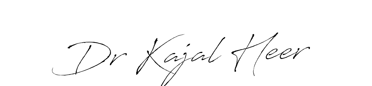 This is the best signature style for the Dr Kajal Heer name. Also you like these signature font (Antro_Vectra). Mix name signature. Dr Kajal Heer signature style 6 images and pictures png