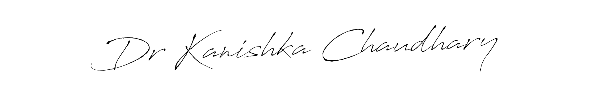 This is the best signature style for the Dr Kanishka Chaudhary name. Also you like these signature font (Antro_Vectra). Mix name signature. Dr Kanishka Chaudhary signature style 6 images and pictures png