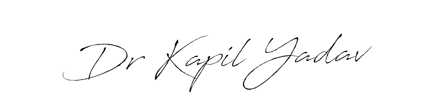 Use a signature maker to create a handwritten signature online. With this signature software, you can design (Antro_Vectra) your own signature for name Dr Kapil Yadav. Dr Kapil Yadav signature style 6 images and pictures png