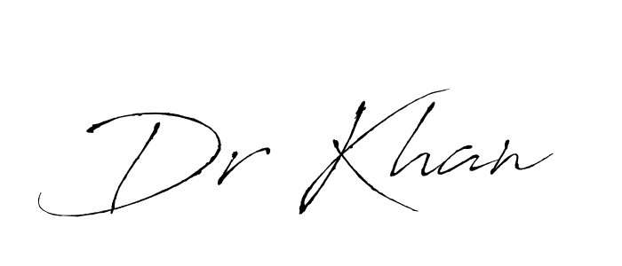 Dr Khan stylish signature style. Best Handwritten Sign (Antro_Vectra) for my name. Handwritten Signature Collection Ideas for my name Dr Khan. Dr Khan signature style 6 images and pictures png