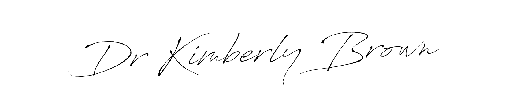 Dr Kimberly Brown stylish signature style. Best Handwritten Sign (Antro_Vectra) for my name. Handwritten Signature Collection Ideas for my name Dr Kimberly Brown. Dr Kimberly Brown signature style 6 images and pictures png