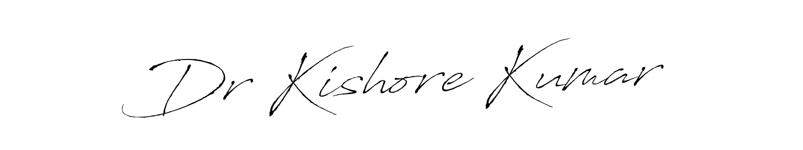 Make a beautiful signature design for name Dr Kishore Kumar. With this signature (Antro_Vectra) style, you can create a handwritten signature for free. Dr Kishore Kumar signature style 6 images and pictures png