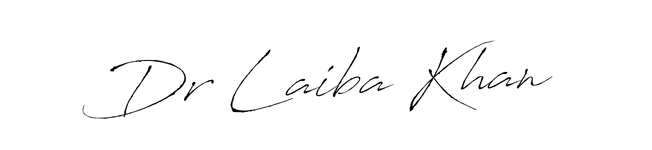 The best way (Antro_Vectra) to make a short signature is to pick only two or three words in your name. The name Dr Laiba Khan include a total of six letters. For converting this name. Dr Laiba Khan signature style 6 images and pictures png