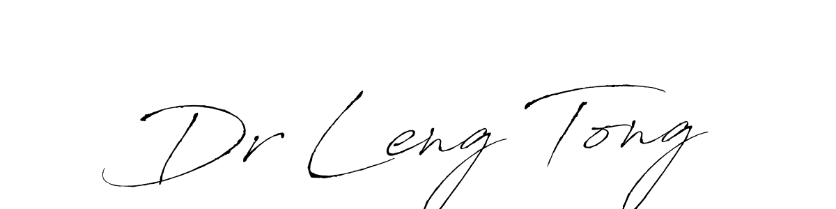 How to make Dr Leng Tong name signature. Use Antro_Vectra style for creating short signs online. This is the latest handwritten sign. Dr Leng Tong signature style 6 images and pictures png