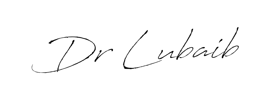 Design your own signature with our free online signature maker. With this signature software, you can create a handwritten (Antro_Vectra) signature for name Dr Lubaib. Dr Lubaib signature style 6 images and pictures png