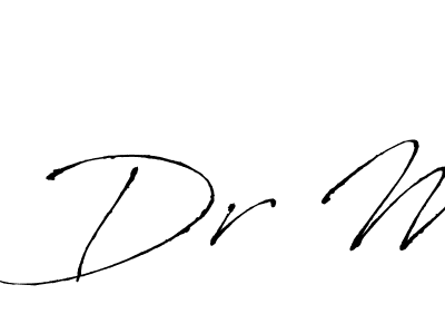 How to make Dr M signature? Antro_Vectra is a professional autograph style. Create handwritten signature for Dr M name. Dr M signature style 6 images and pictures png