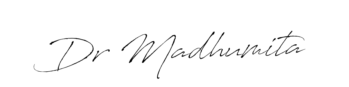 You should practise on your own different ways (Antro_Vectra) to write your name (Dr Madhumita) in signature. don't let someone else do it for you. Dr Madhumita signature style 6 images and pictures png