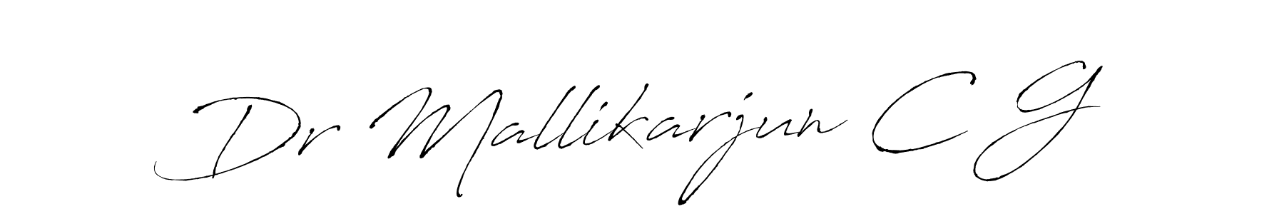 How to make Dr Mallikarjun C G name signature. Use Antro_Vectra style for creating short signs online. This is the latest handwritten sign. Dr Mallikarjun C G signature style 6 images and pictures png