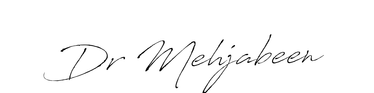 How to make Dr Mehjabeen signature? Antro_Vectra is a professional autograph style. Create handwritten signature for Dr Mehjabeen name. Dr Mehjabeen signature style 6 images and pictures png