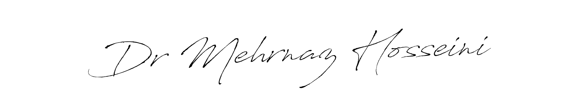 The best way (Antro_Vectra) to make a short signature is to pick only two or three words in your name. The name Dr Mehrnaz Hosseini include a total of six letters. For converting this name. Dr Mehrnaz Hosseini signature style 6 images and pictures png