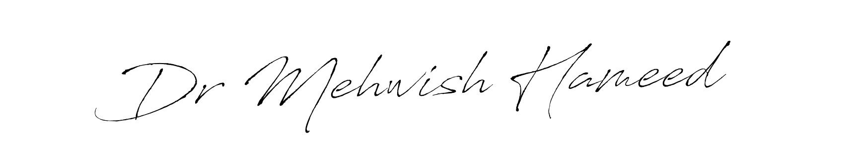 Make a short Dr Mehwish Hameed signature style. Manage your documents anywhere anytime using Antro_Vectra. Create and add eSignatures, submit forms, share and send files easily. Dr Mehwish Hameed signature style 6 images and pictures png