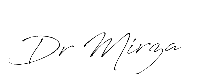 Design your own signature with our free online signature maker. With this signature software, you can create a handwritten (Antro_Vectra) signature for name Dr Mirza. Dr Mirza signature style 6 images and pictures png