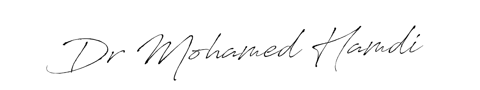 Dr Mohamed Hamdi stylish signature style. Best Handwritten Sign (Antro_Vectra) for my name. Handwritten Signature Collection Ideas for my name Dr Mohamed Hamdi. Dr Mohamed Hamdi signature style 6 images and pictures png