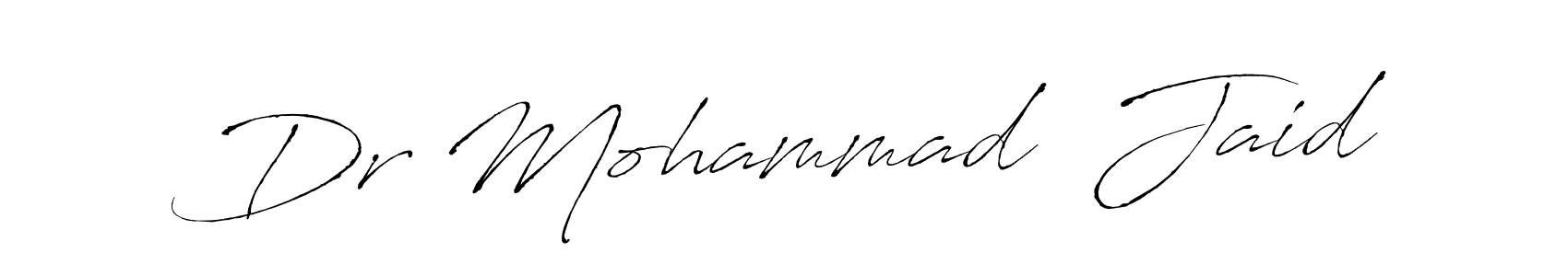 The best way (Antro_Vectra) to make a short signature is to pick only two or three words in your name. The name Dr Mohammad  Jaid include a total of six letters. For converting this name. Dr Mohammad  Jaid signature style 6 images and pictures png
