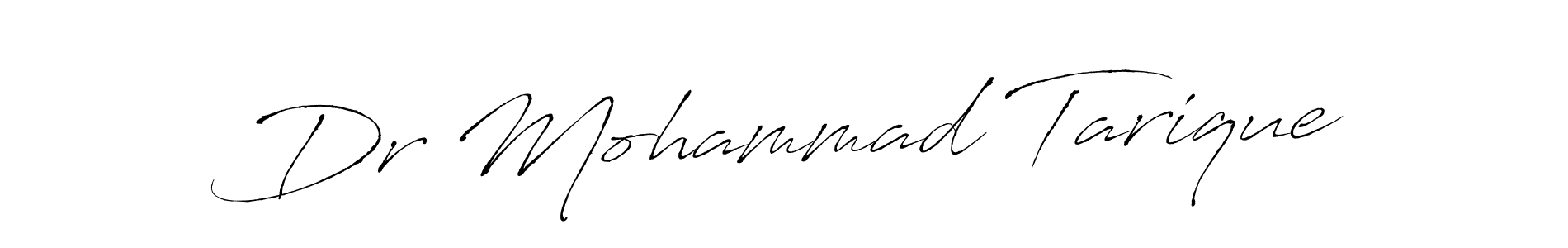 How to make Dr Mohammad Tarique name signature. Use Antro_Vectra style for creating short signs online. This is the latest handwritten sign. Dr Mohammad Tarique signature style 6 images and pictures png