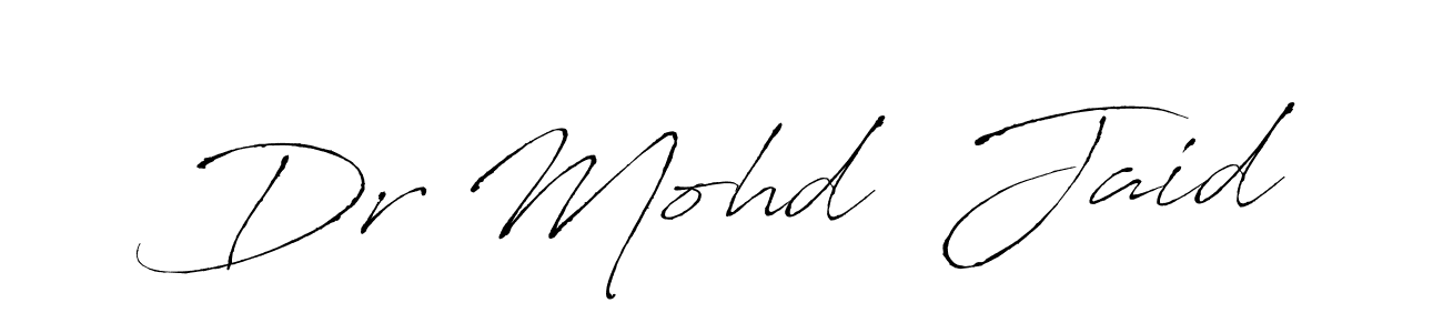 You can use this online signature creator to create a handwritten signature for the name Dr Mohd  Jaid. This is the best online autograph maker. Dr Mohd  Jaid signature style 6 images and pictures png