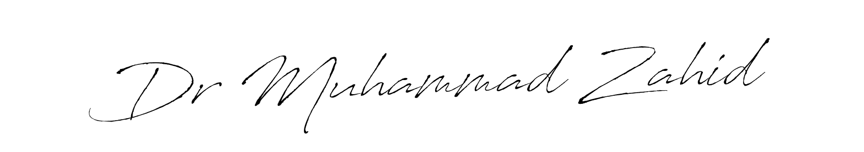 Dr Muhammad Zahid stylish signature style. Best Handwritten Sign (Antro_Vectra) for my name. Handwritten Signature Collection Ideas for my name Dr Muhammad Zahid. Dr Muhammad Zahid signature style 6 images and pictures png