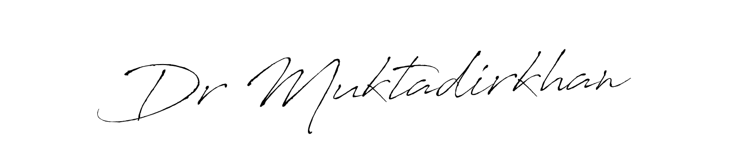 This is the best signature style for the Dr Muktadirkhan name. Also you like these signature font (Antro_Vectra). Mix name signature. Dr Muktadirkhan signature style 6 images and pictures png