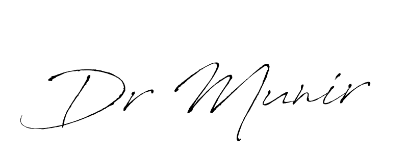 Antro_Vectra is a professional signature style that is perfect for those who want to add a touch of class to their signature. It is also a great choice for those who want to make their signature more unique. Get Dr Munir name to fancy signature for free. Dr Munir signature style 6 images and pictures png