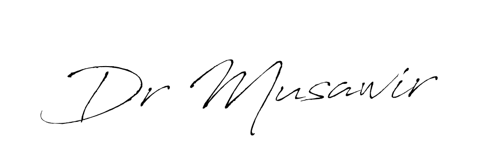 Design your own signature with our free online signature maker. With this signature software, you can create a handwritten (Antro_Vectra) signature for name Dr Musawir. Dr Musawir signature style 6 images and pictures png