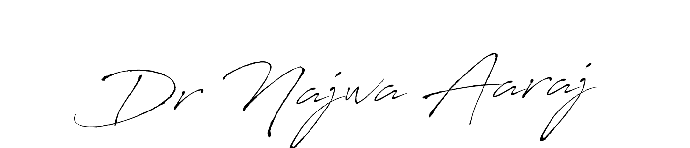 How to make Dr Najwa Aaraj signature? Antro_Vectra is a professional autograph style. Create handwritten signature for Dr Najwa Aaraj name. Dr Najwa Aaraj signature style 6 images and pictures png