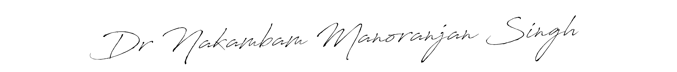 Make a beautiful signature design for name Dr Nakambam Manoranjan Singh. With this signature (Antro_Vectra) style, you can create a handwritten signature for free. Dr Nakambam Manoranjan Singh signature style 6 images and pictures png