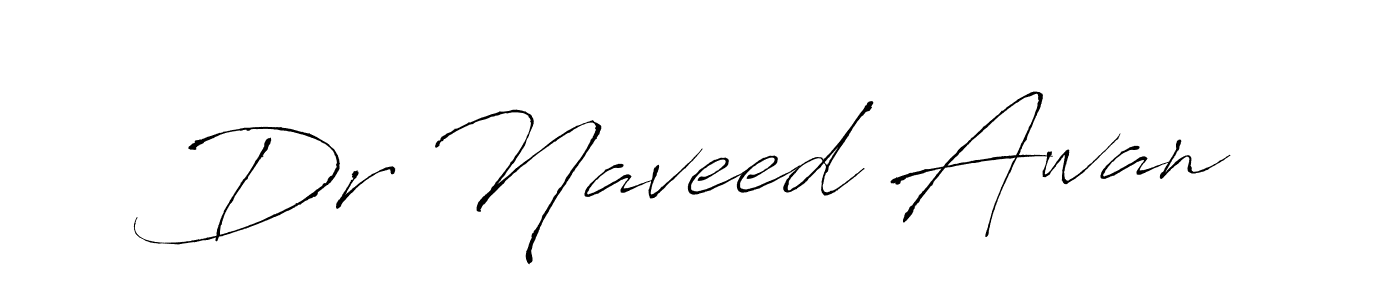 Make a beautiful signature design for name Dr Naveed Awan. With this signature (Antro_Vectra) style, you can create a handwritten signature for free. Dr Naveed Awan signature style 6 images and pictures png