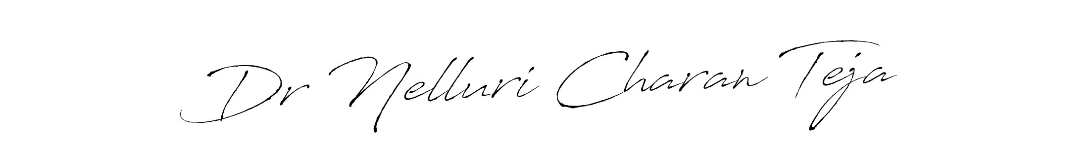 It looks lik you need a new signature style for name Dr Nelluri Charan Teja. Design unique handwritten (Antro_Vectra) signature with our free signature maker in just a few clicks. Dr Nelluri Charan Teja signature style 6 images and pictures png