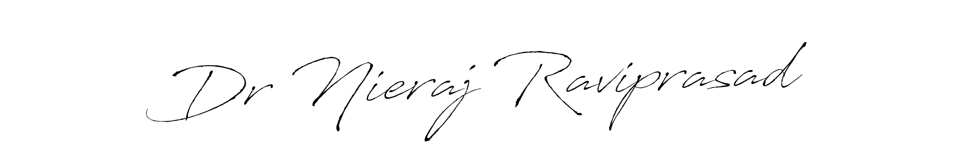 Dr Nieraj Raviprasad stylish signature style. Best Handwritten Sign (Antro_Vectra) for my name. Handwritten Signature Collection Ideas for my name Dr Nieraj Raviprasad. Dr Nieraj Raviprasad signature style 6 images and pictures png