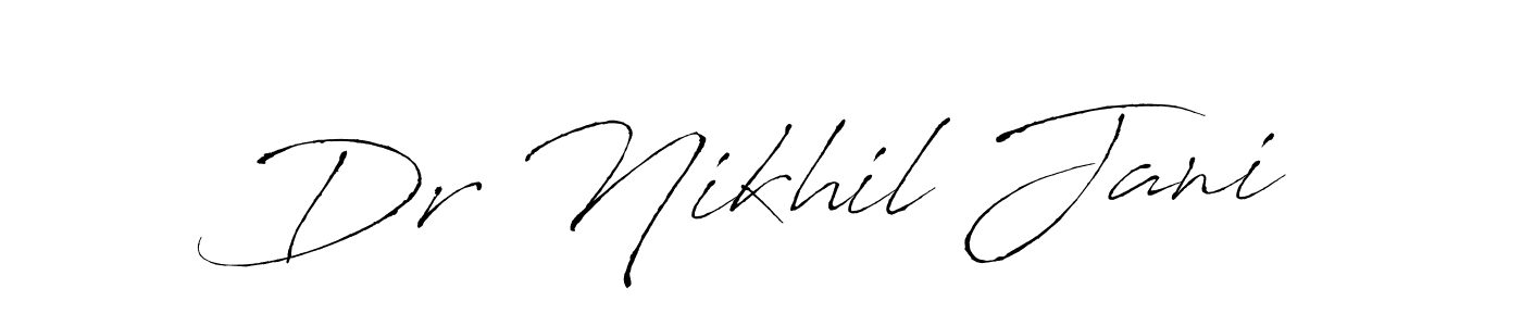 You can use this online signature creator to create a handwritten signature for the name Dr Nikhil Jani. This is the best online autograph maker. Dr Nikhil Jani signature style 6 images and pictures png