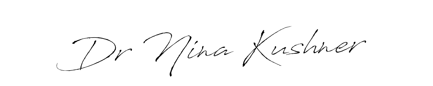 This is the best signature style for the Dr Nina Kushner name. Also you like these signature font (Antro_Vectra). Mix name signature. Dr Nina Kushner signature style 6 images and pictures png