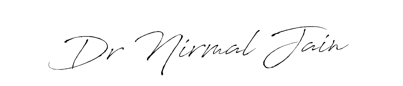 Antro_Vectra is a professional signature style that is perfect for those who want to add a touch of class to their signature. It is also a great choice for those who want to make their signature more unique. Get Dr Nirmal Jain name to fancy signature for free. Dr Nirmal Jain signature style 6 images and pictures png