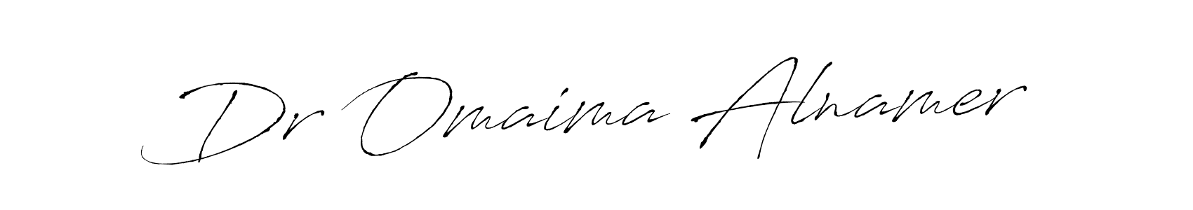 Also You can easily find your signature by using the search form. We will create Dr Omaima Alnamer name handwritten signature images for you free of cost using Antro_Vectra sign style. Dr Omaima Alnamer signature style 6 images and pictures png