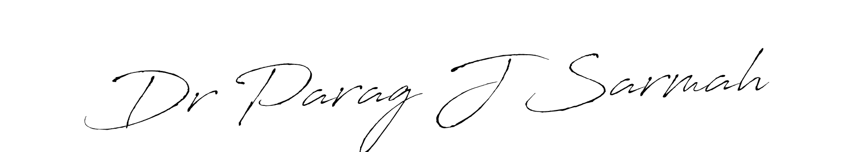 Design your own signature with our free online signature maker. With this signature software, you can create a handwritten (Antro_Vectra) signature for name Dr Parag J Sarmah. Dr Parag J Sarmah signature style 6 images and pictures png
