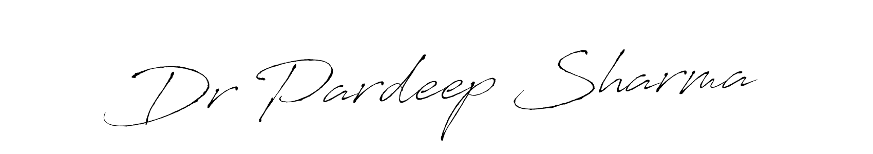 Design your own signature with our free online signature maker. With this signature software, you can create a handwritten (Antro_Vectra) signature for name Dr Pardeep Sharma. Dr Pardeep Sharma signature style 6 images and pictures png