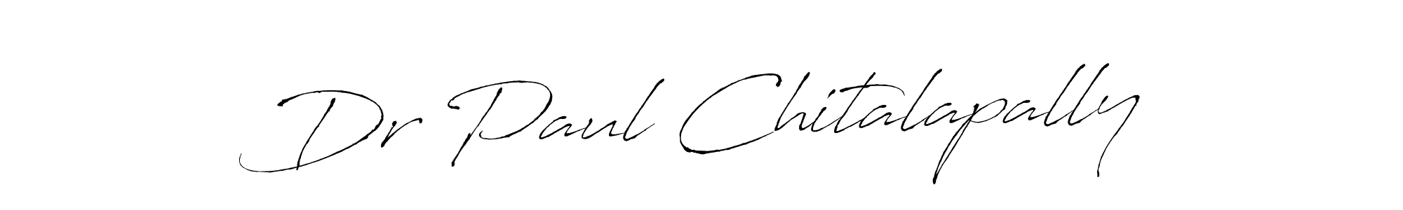 How to make Dr Paul Chitalapally name signature. Use Antro_Vectra style for creating short signs online. This is the latest handwritten sign. Dr Paul Chitalapally signature style 6 images and pictures png