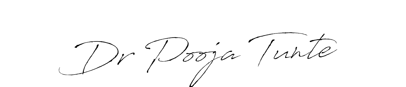 Also we have Dr Pooja Tunte name is the best signature style. Create professional handwritten signature collection using Antro_Vectra autograph style. Dr Pooja Tunte signature style 6 images and pictures png