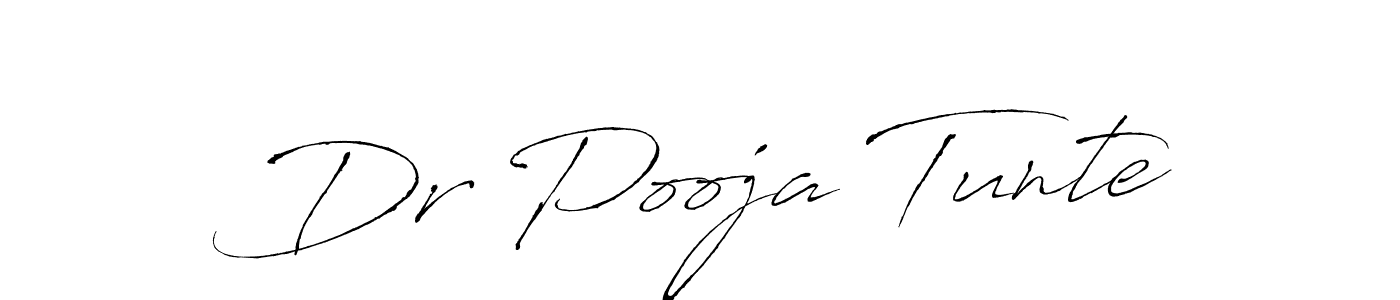 Use a signature maker to create a handwritten signature online. With this signature software, you can design (Antro_Vectra) your own signature for name Dr Pooja Tunte. Dr Pooja Tunte signature style 6 images and pictures png