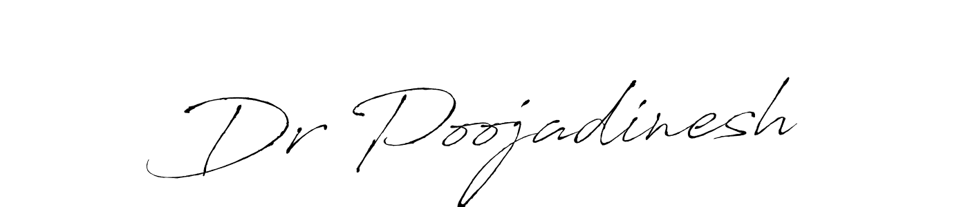 Make a beautiful signature design for name Dr Poojadinesh. With this signature (Antro_Vectra) style, you can create a handwritten signature for free. Dr Poojadinesh signature style 6 images and pictures png
