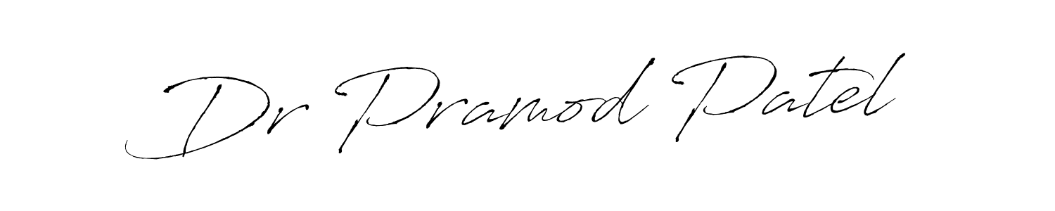 Design your own signature with our free online signature maker. With this signature software, you can create a handwritten (Antro_Vectra) signature for name Dr Pramod Patel. Dr Pramod Patel signature style 6 images and pictures png