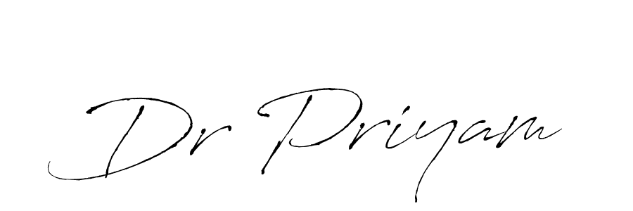 Make a beautiful signature design for name Dr Priyam. With this signature (Antro_Vectra) style, you can create a handwritten signature for free. Dr Priyam signature style 6 images and pictures png