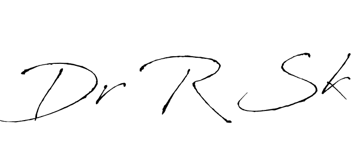 Use a signature maker to create a handwritten signature online. With this signature software, you can design (Antro_Vectra) your own signature for name Dr R Sk. Dr R Sk signature style 6 images and pictures png