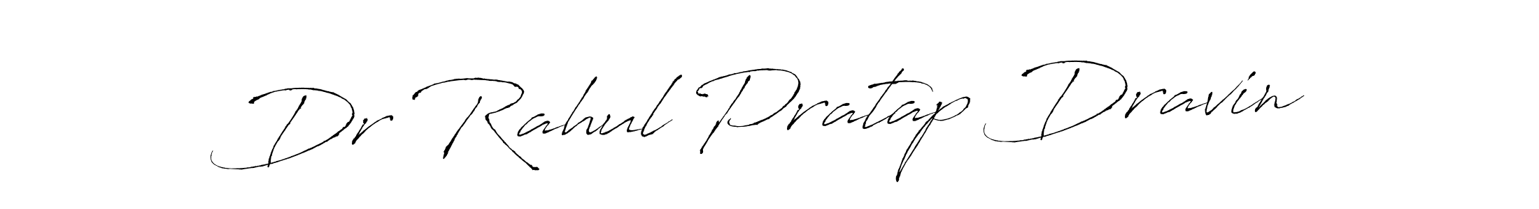 How to make Dr Rahul Pratap Dravin name signature. Use Antro_Vectra style for creating short signs online. This is the latest handwritten sign. Dr Rahul Pratap Dravin signature style 6 images and pictures png