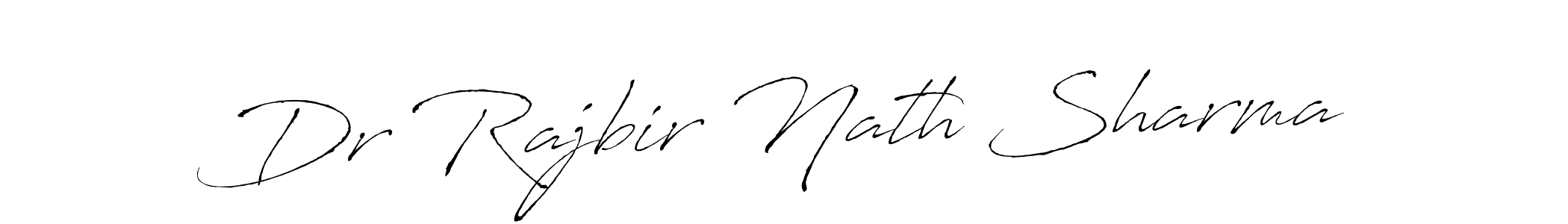 How to make Dr Rajbir Nath Sharma signature? Antro_Vectra is a professional autograph style. Create handwritten signature for Dr Rajbir Nath Sharma name. Dr Rajbir Nath Sharma signature style 6 images and pictures png