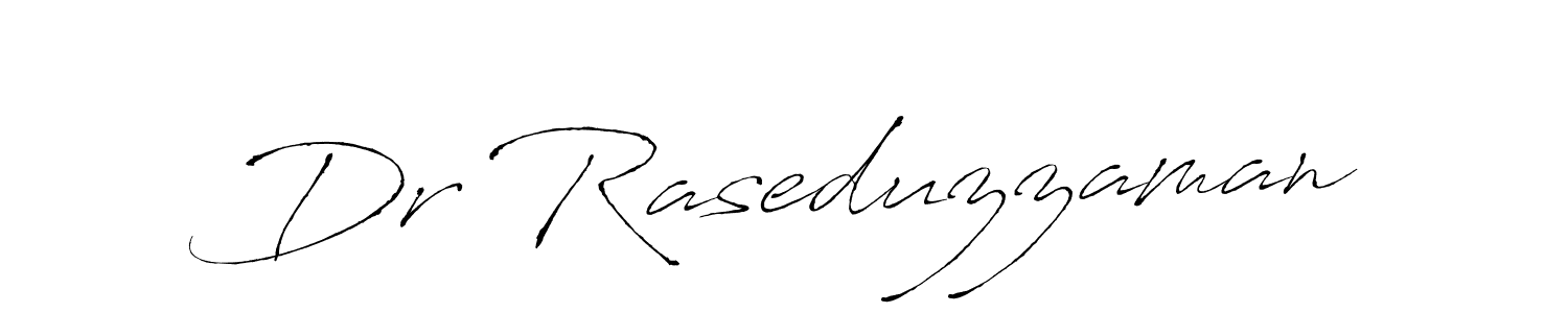 How to make Dr Raseduzzaman name signature. Use Antro_Vectra style for creating short signs online. This is the latest handwritten sign. Dr Raseduzzaman signature style 6 images and pictures png