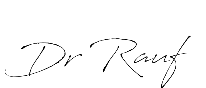 You should practise on your own different ways (Antro_Vectra) to write your name (Dr Rauf) in signature. don't let someone else do it for you. Dr Rauf signature style 6 images and pictures png